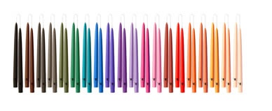 Vela candelabro 22 colores - 20 cms.