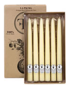 Caja velas cera pura de abeja, 23 cms. - 6 unidades