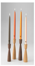 Vela para candelabro sin perfume - 25 cm - 4 colores