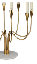 Vela sin perfume para candelabro - 35 cms.